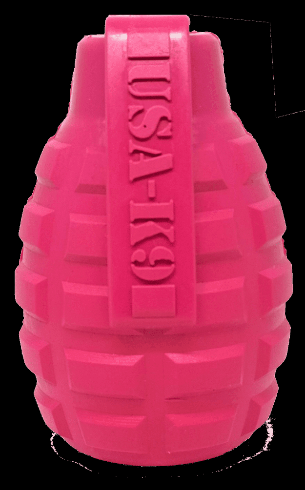 USA-K9 Puppy Grenade Durable Rubber Chew Toy & Treat Dispenser for Teething Pups USA-K9 Puppy Grenade Durable Rubber Chew Toy & Treat Dispenser for Teething Pups