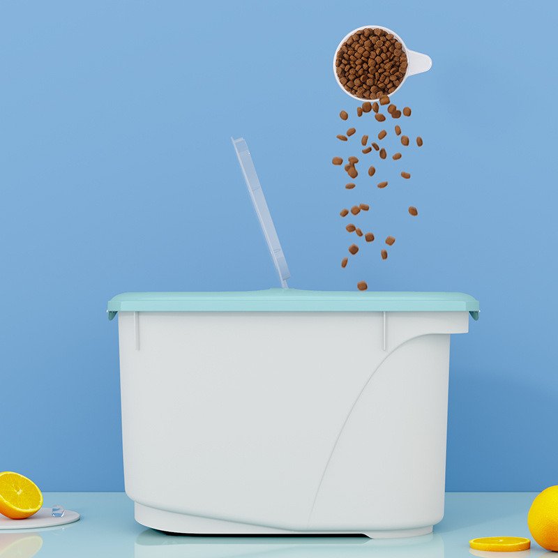Airtight Pet Food Storage Barrel, Dog Food Treats Snack Container Storage, Grain Sealed Storage Tank Cat Food Storage Box Sealed Moisture-Proof Bucket Airtight Pet Food Storage Barrel, Dog Food Treats Snack Container Storage, Grain Sealed Storage Tank Cat Food Storage Box Sealed Moisture-Proof Bucket