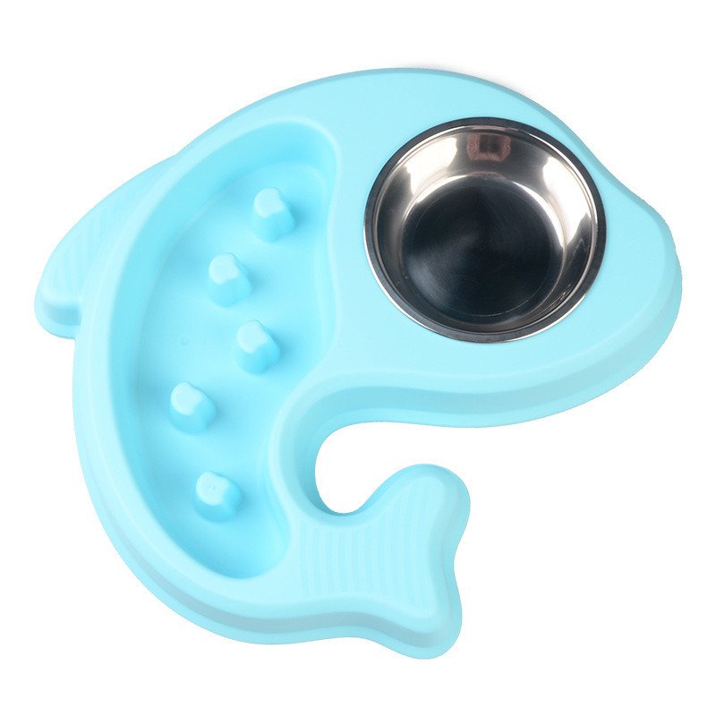 Fish Shape Pet Feeders Supplies Cat and Dog Bowls Stainless Steel Water and Food Bowl Treated Steel Drinking Water Hostile Bowl Twofold Bowl Fish Shape Pet Feeders Supplies Cat and Dog Bowls Stainless Steel Water and Food Bowl Treated Steel Drinking Water Hostile Bowl Twofold Bowl