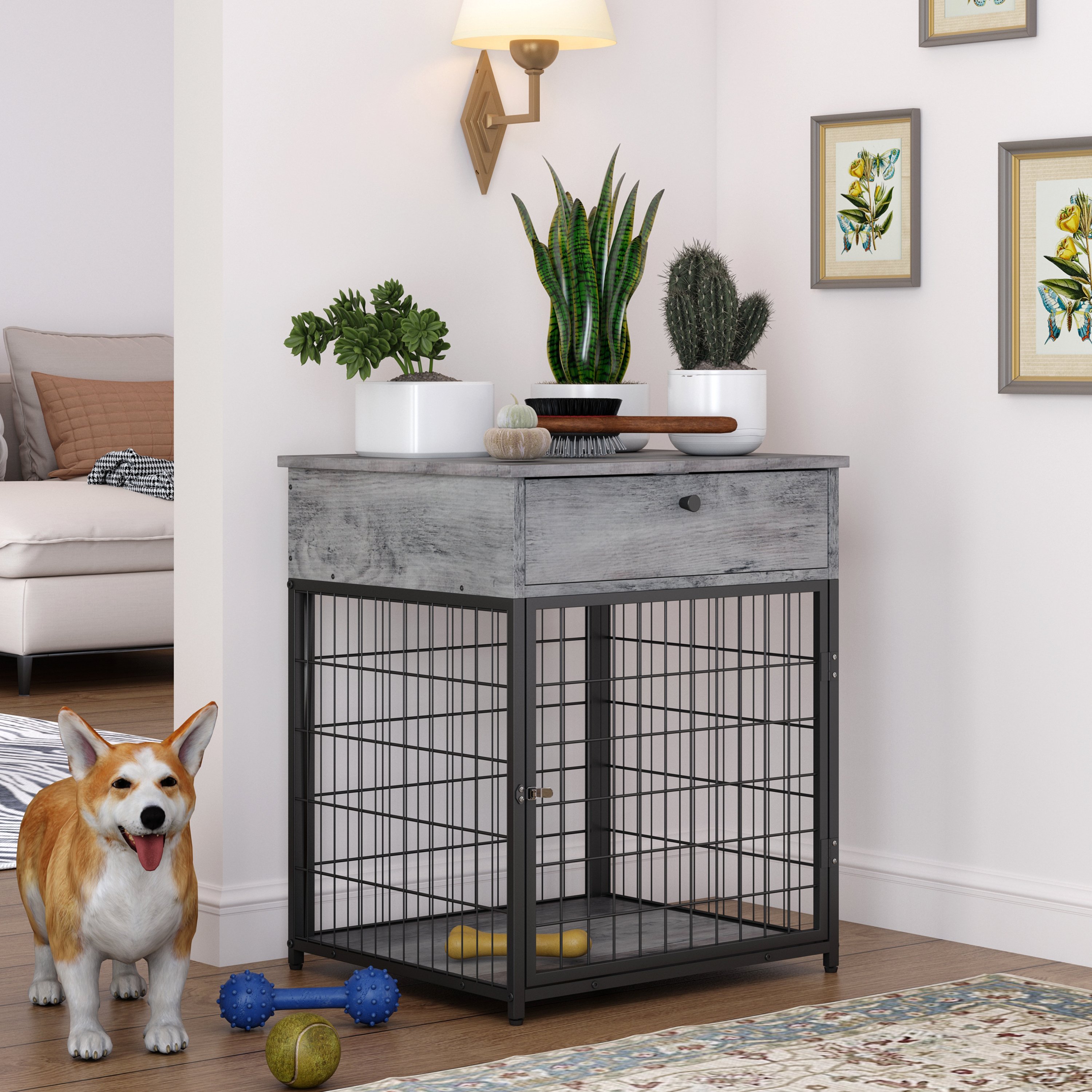 Furniture Dog Crates for small dogs Wooden Dog Kennel Dog Crate End Table, Nightstand Furniture Dog Crates for small dogs Wooden Dog Kennel Dog Crate End Table, Nightstand